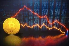 قیمت بیت‌کوین در ۲۰ دقیقه ۲۰۰۰ دلار ریزش کرد