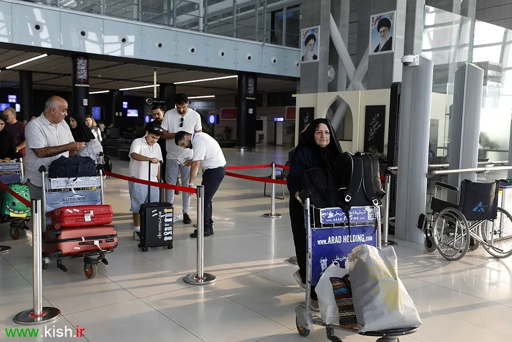 ثبت ۸۳ پرواز و جابه‌جایی بیش از ۹ هزار مسافر در فرودگاه بین‌المللی کیش